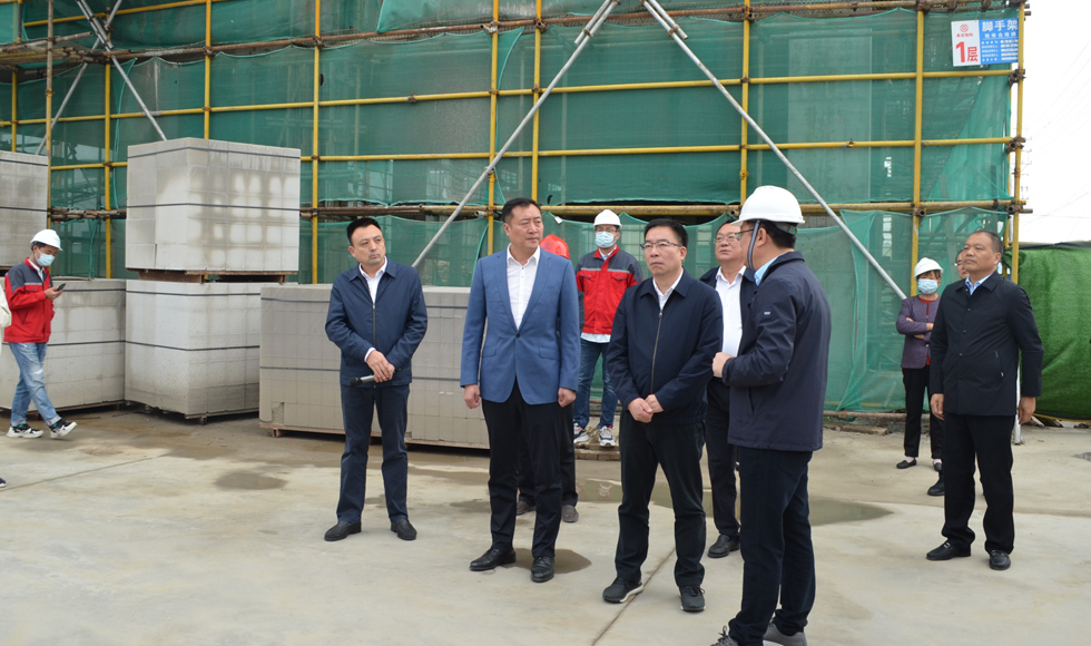 如皋市委领导莅临江苏普瑞南通项目现场视察指导
